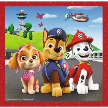 Trefl: Paw Patrol 3 în 1 puzzle, câini fericiți - 20, 36, 50 piese - .foto