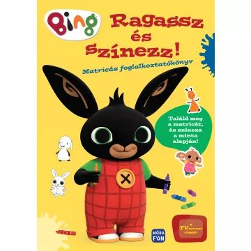 Bing: colorea y pega - libro para colorear con pegatinas