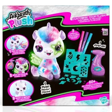 Airbrush Plush: Style 4 Ever svítící, barvitelný plyšový jednorožec - .obrázek