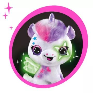 Airbrush Plush: Style 4 Ever świecący w ciemności, z możliwością kolorowania pluszowy jednorożec. - .zdjęcie 