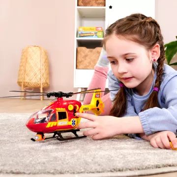 Dickie: Helicóptero de Resgate com luzes e som - 36 cm - .Imagem