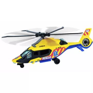 Dickie: Conjunto de brinquedos de carro de resgate com helicóptero - Com luz e som - .Imagem