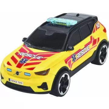 Dickie: Conjunto de brinquedos de carro de resgate com helicóptero - Com luz e som - .Imagem