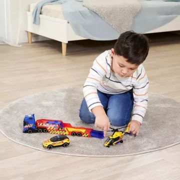 Dickie: Conjunto de brinquedos de carro de resgate com helicóptero - Com luz e som - .Imagem