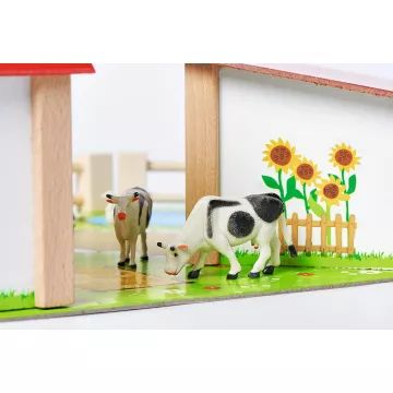 Eichhorn: Conjunto de brinquedos fazenda de madeira - 20 peças - .Imagem