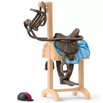 Schleich: Horse Club Lószerszám tartó állvány felszereléssel 42613 - . kép