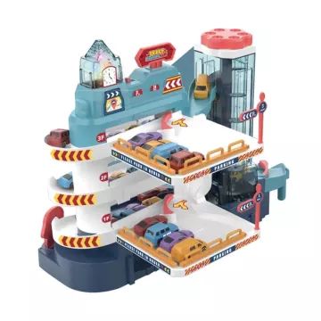 Stedelijke parkeergarage met auto’s – 45 cm, multifunctioneel - .afbeelding