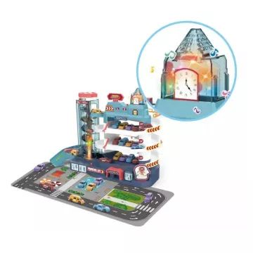 Stedelijke parkeergarage met auto’s – 45 cm, multifunctioneel - .afbeelding