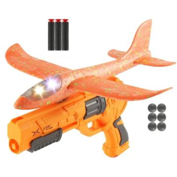 3az1-ben repülőgép- és szivacstöltény kilövő pisztoly - Narancssárga - . kép