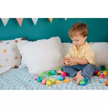 Lalaboom: Montessori - gra dla niemowląt, zwierzęta gospodarskie - 6 elementów - .zdjęcie 