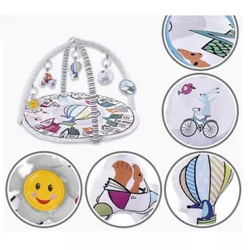 Zenélő játszószőnyeg 5 db függővel - 85 cm - . kép