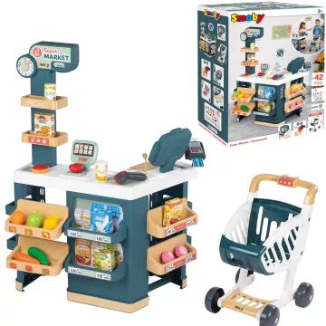 Smoby: Supermarkt-Spielset mit Einkaufswagen - 42-teilig - . bild aus