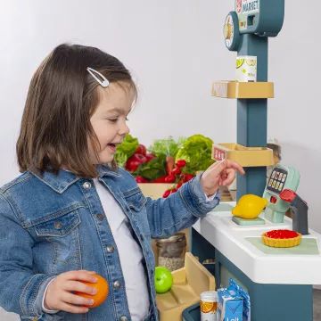 Smoby: Supermarkt-Spielset mit Einkaufswagen - 42-teilig - . bild aus