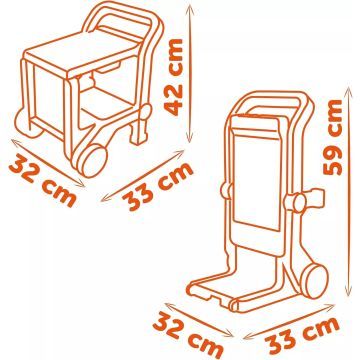 Smoby: Black & Decker 3 în 1 Devil Workmate bancă - 19 piese - .foto