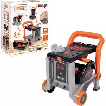 Smoby: Black & Decker 3 în 1 Devil Workmate bancă - 19 piese - .foto