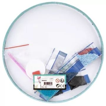 Grafix: Mandala gyémántkép kirakó - 30 cm, kék - . kép