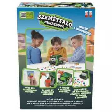Szemétfaló kukásautó társasjáték - CSOMAGOLÁSSÉRÜLT - . kép