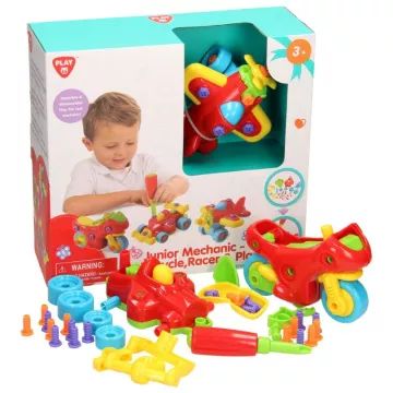 Playgo: Járműszerelő készlet csavarhúzóval - . kép