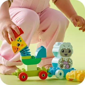 Joc LEGO® DUPLO® Animale în tren 10412 - .foto