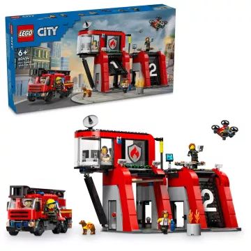 LEGO® City: Brandweerkazerne en -wagen 60414