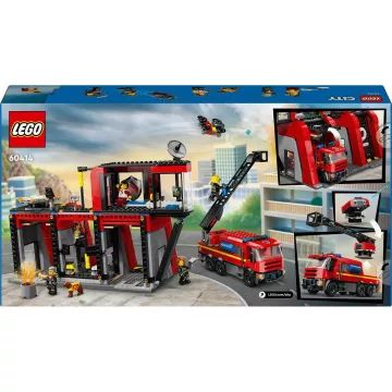 LEGO® City Ugunsdzēsēju stacija ar ugunsdzēsēju auto 60414 - .attēls