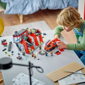 LEGO® City: Brandweerkazerne en -wagen 60414 - .afbeelding