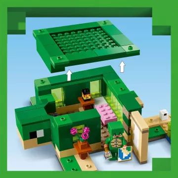 Lego® Minecraft®:A tengerparti teknősház 21254 – minecraft játékok - . kép
