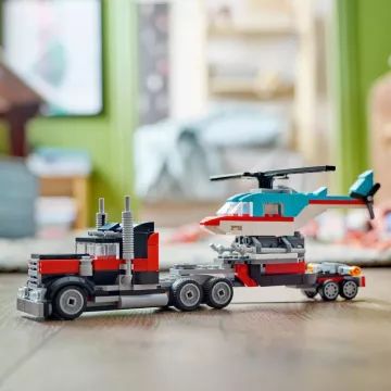 LEGO® Creator: 3 em 1 Caminhão de Caçamba e Helicóptero 31146 - .Imagem