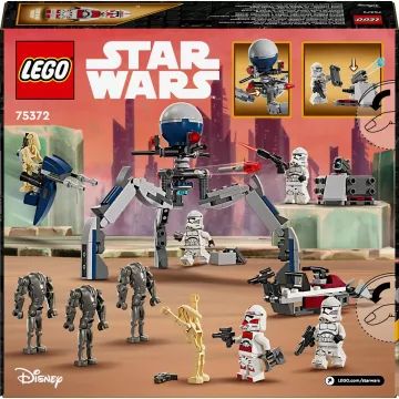 LEGO® Star Wars: Pacote de Batalha Clone Trooper e Droid de Batalha 75372 - .Imagem