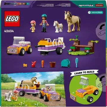LEGO® Friends: Ló- és póniszállító utánfutó 42634 - . kép