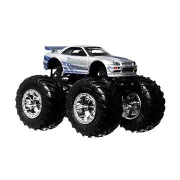 Hot Wheels Monster Trucks: Fast and Furious Nissan Skyline avtomobilček, 1:64 - .slika