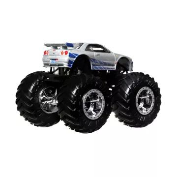 Hot Wheels Monster Trucks: Fast and Furious Nissan Skyline avtomobilček, 1:64 - .slika