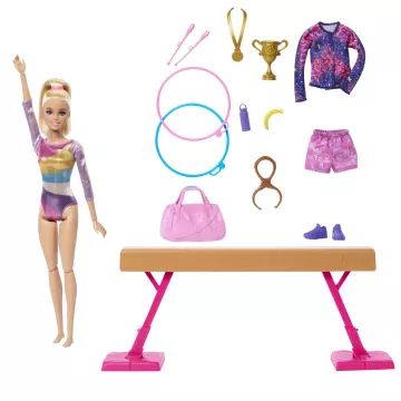 Barbie : coffret de jeu gymnastique - .image