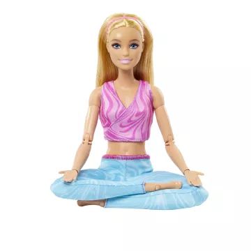 Barbie: Ohebná jóga panenka – blondýnka - .obrázek