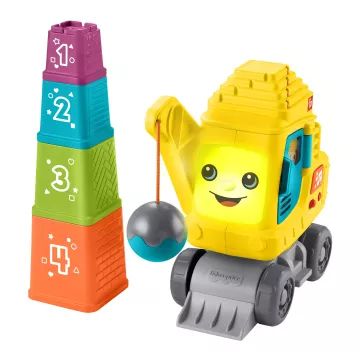 Fisher-Price: Učiaci sa búrací bager - v maďarčine - .Obrázok