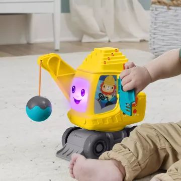Fisher-Price: Učiaci sa búrací bager - v maďarčine - .Obrázok