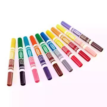 Crayola Silly Scents: Σετ μαρκαδόρων διπλής όψης με στρογγυλή άκρη - 10 τεμάχια - .εικόνα