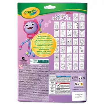 Crayola Kleur en Activiteit: Gabby's Poppenhuis activiteitenboek met 7 stiften - .afbeelding