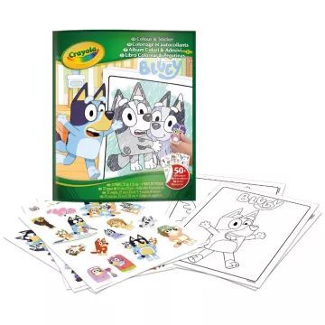 Crayola: farvebog med klistermærker - Bluey - .billede