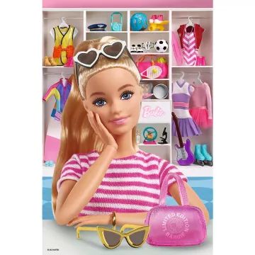 Trefl: Barbie ruhásszekrénye - 100 darabos puzzle - . kép