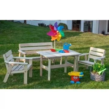 Set mobilier de grădină pentru copii - lemn - .foto