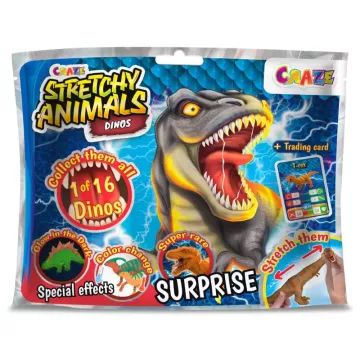 Pārsteiguma stiepjamā dzīvnieka figūra – Dinozauri - .attēls