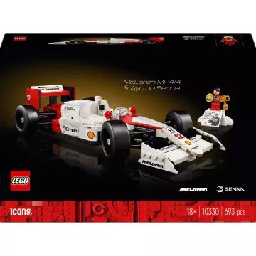 LEGO® Icons McLaren MP4/4 ir Ayrton Senna lenktyninis automobilis rinkinys 10330 - .vaizdas