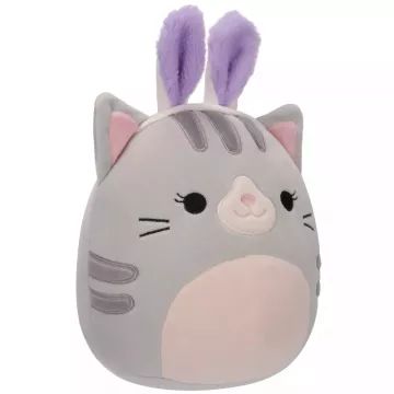 Squishmallows: Tally, den grå kat med kaninører plysdyr – 20 cm - .billede