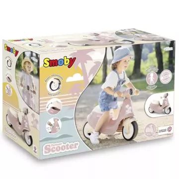Smoby : Vélo-Vespa pour enfants à pousser - rose - .image