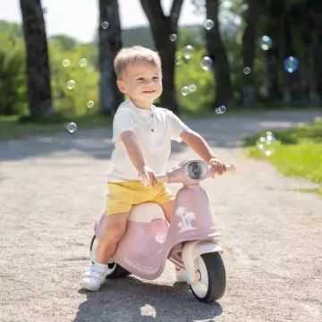 Smoby : Vélo-Vespa pour enfants à pousser - rose - .image