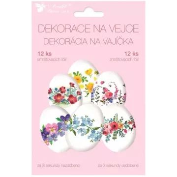 Folhas Decorativas para Ovos, conjunto de 12 - Flores