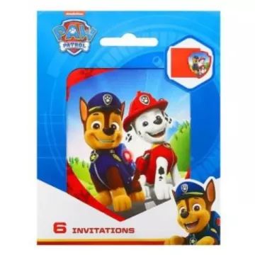 Mancs őrjárat: Meghívó borítékkal - 6 db-os - . kép