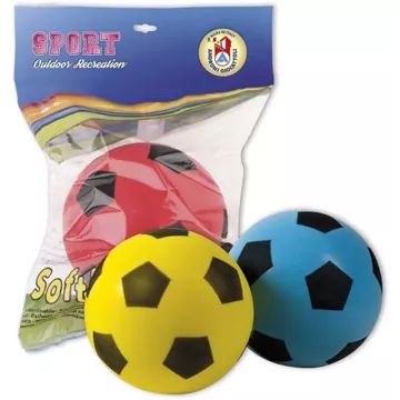 Balón de fútbol blando, 20 cm - varios tipos - .imagen