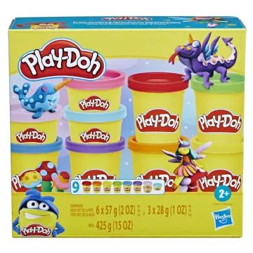Play-Doh: Farverigt modellervokssæt – 9 dele, flere varianter - .billede